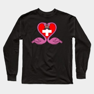 Flamingo Switzerland Long Sleeve T-Shirt